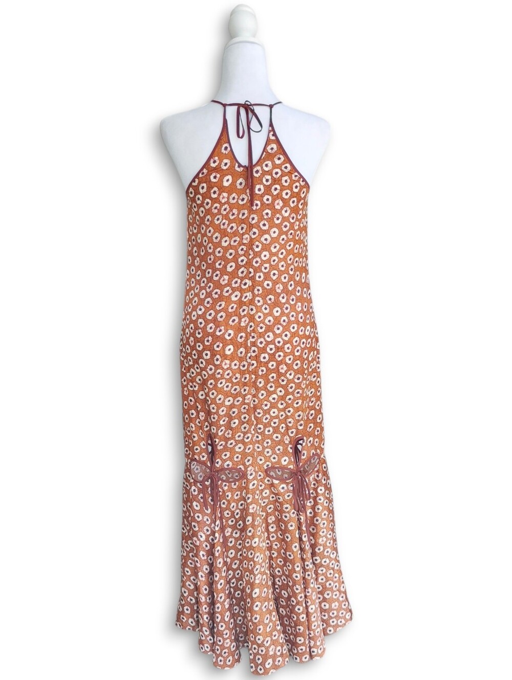 Alexis Ren Sienna Keyhole Cut Out XS Geometric Maxi Dress EUC - Picture 4 of 8